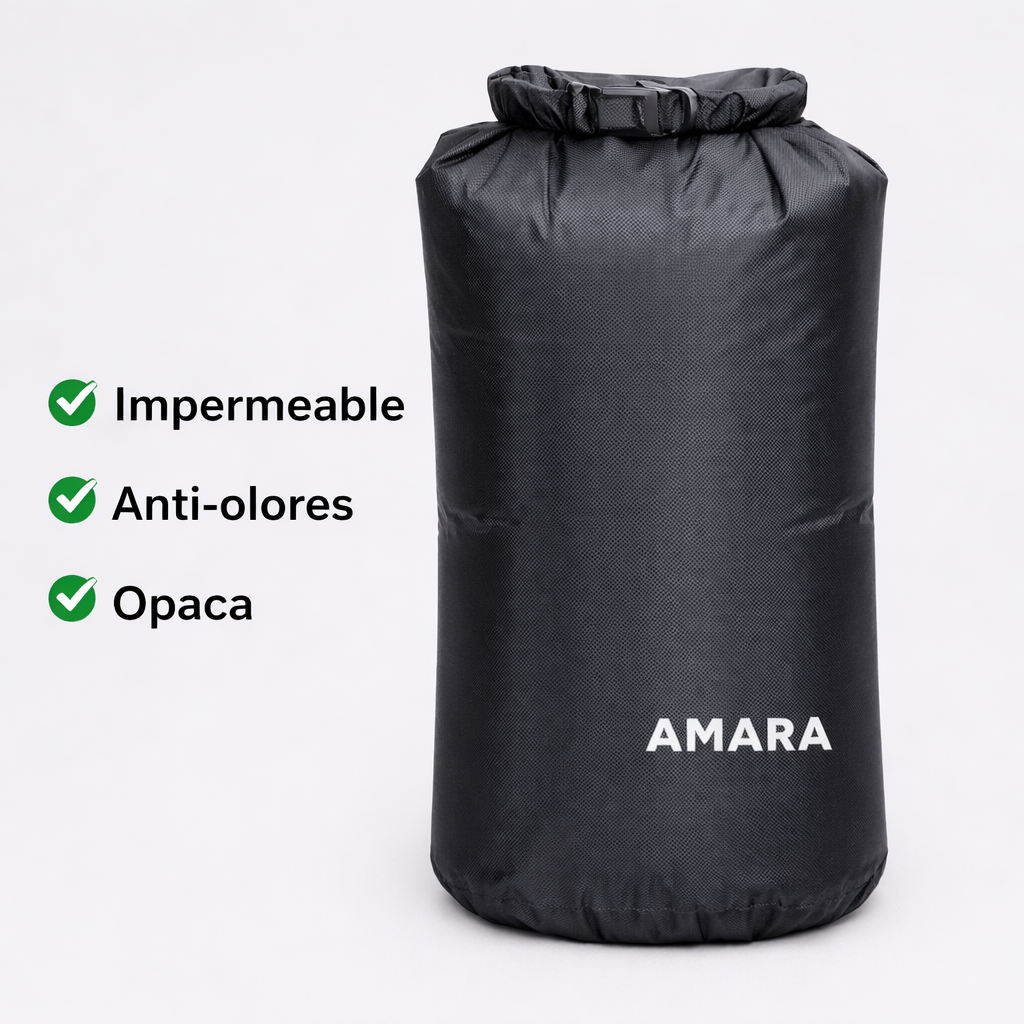Bolsa impermeable anti-olores y opaca