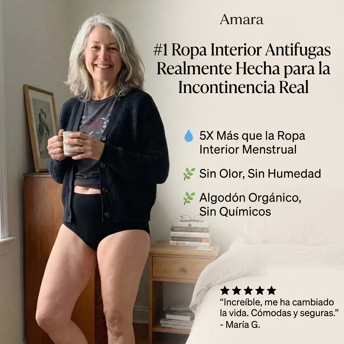 Amara — Bragas Activas Ultraabsorbentes
