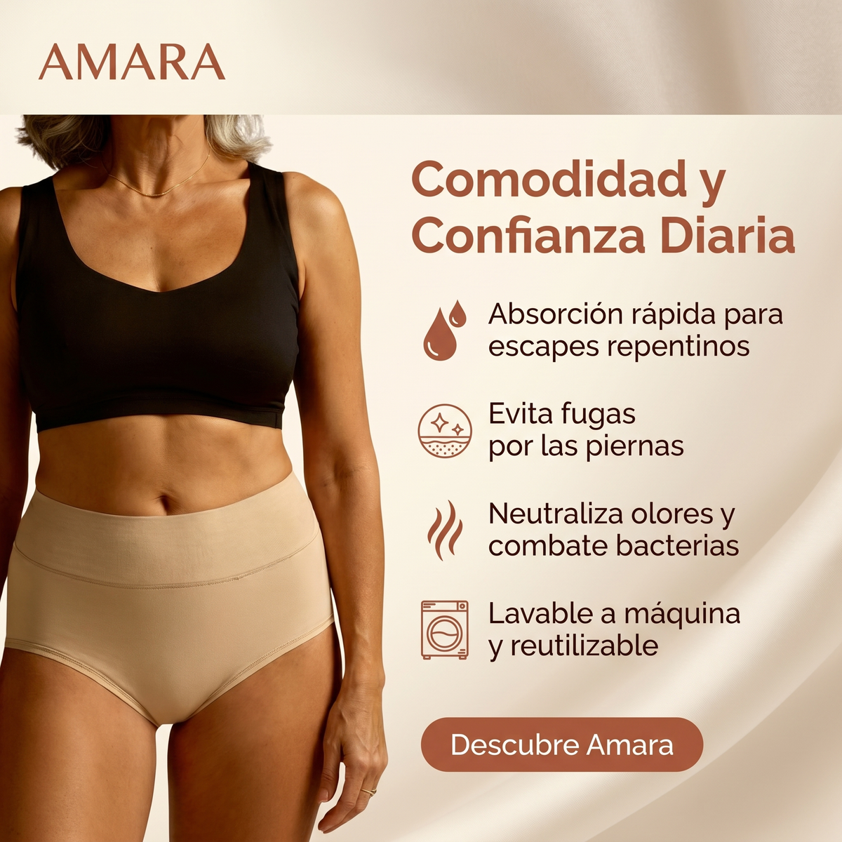 Amara — Bragas Activas Ultraabsorbentes
