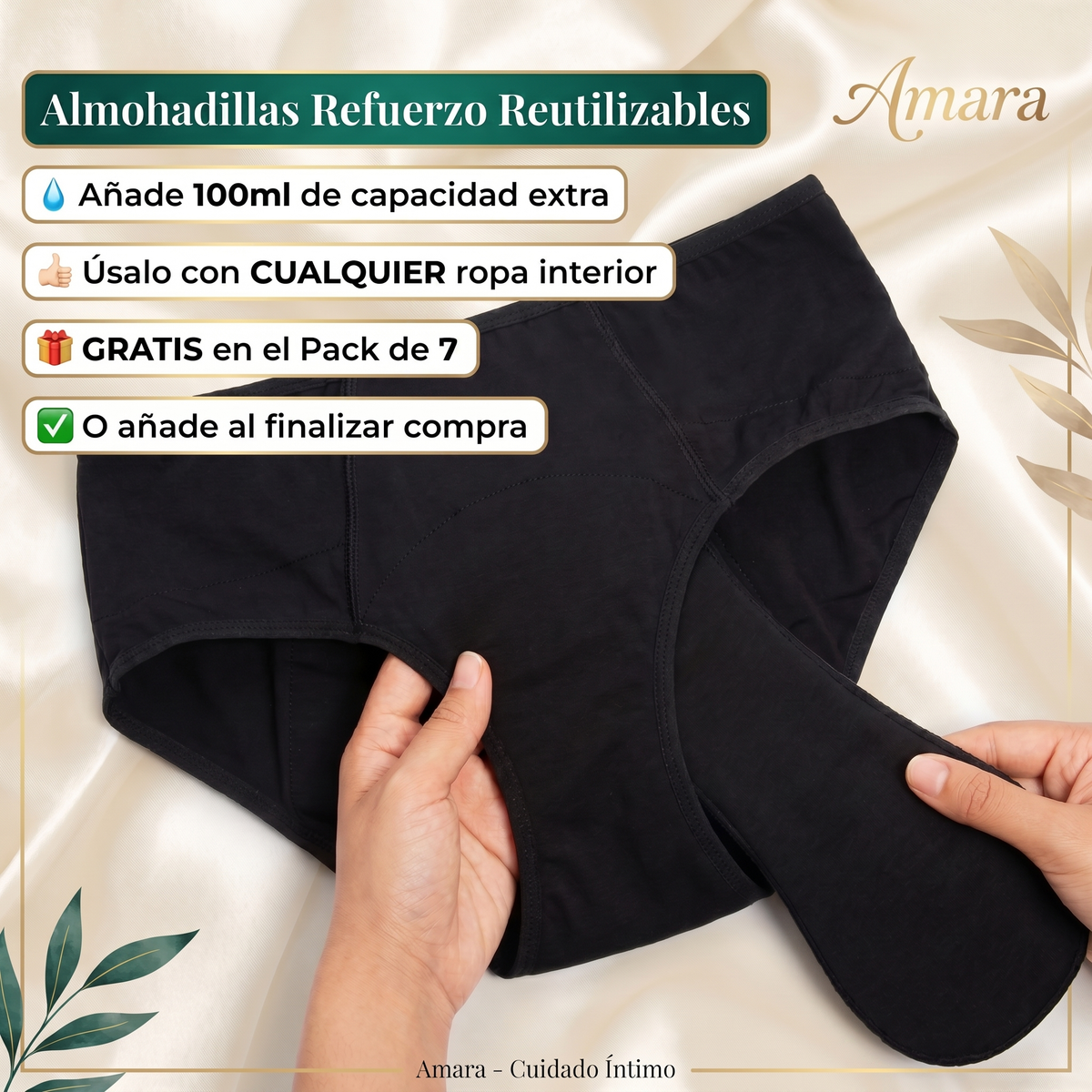 Amara — Bragas Activas Ultraabsorbentes